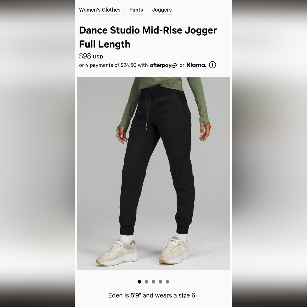 Lululemon Dance Studio Joggers